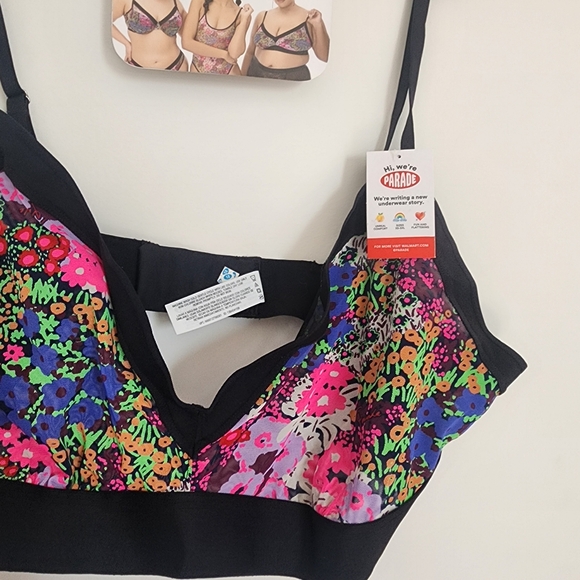 Floral Semi Sheer Bralette - Picture 13 of 16